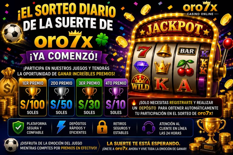 Sorteo diario de la suerte ORO7X