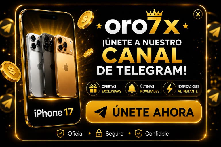 Canal de Telegram ORO7X con ofertas y novedades
